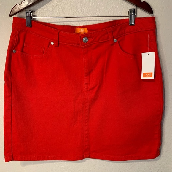 red denim skirt size 16